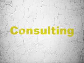 Business concept: Consulting on wall background