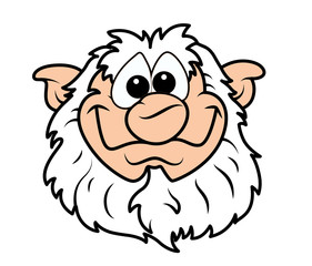 Happy Old Leprechaun man funny Character Face