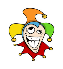 Dumb Cartoon Joker Face Expression