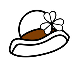 Retro Shape of Leprechaun Hat