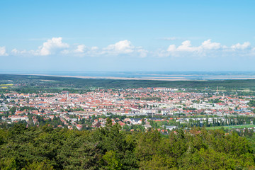 View of Sopron and Lake Ferto, Hungary