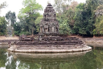 Neak Pean temple ruins
