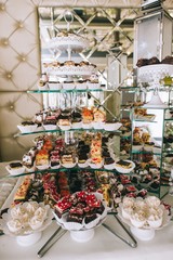 Buffet table with desserts
