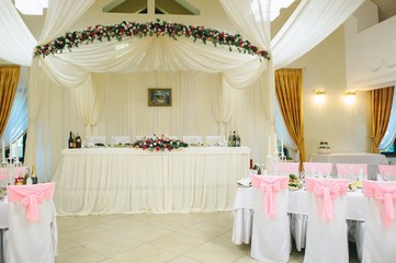 Restaurant before the wedding