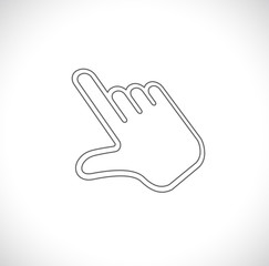 Fototapeta premium hand pointer icon 3d