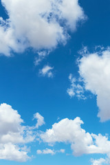 Obraz premium Clouds in the blue sky, background