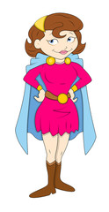 Sexy Cartoon Super Girl