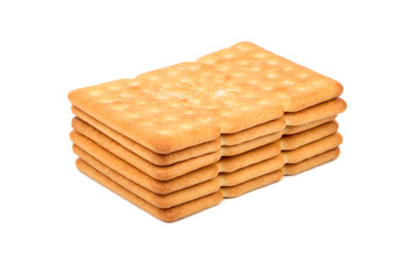 Stack of salty cracker