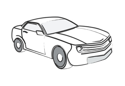 Retro Car Sketching