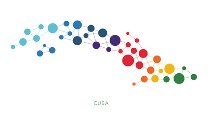 dotted texture Cuba vector background