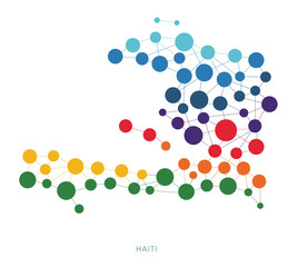 dotted texture Haiti vector background