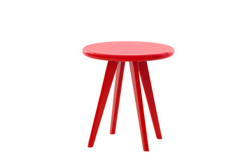 Red round table