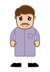 Laughing Adult Politician Character