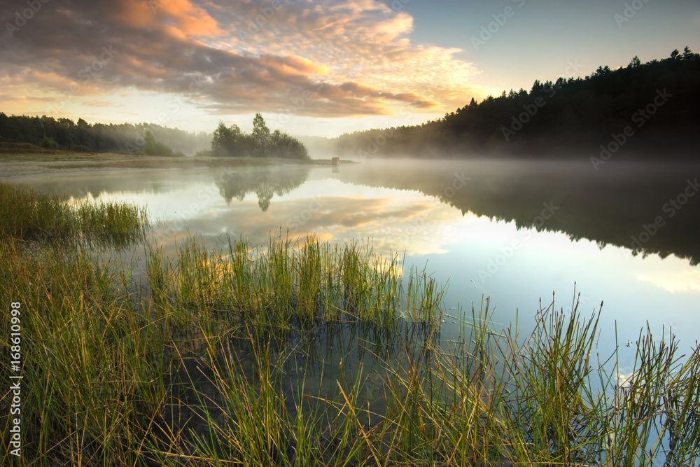 Wall mural kashubia, poland./ sunrise