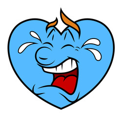 Crying Cartoon Heart