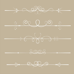Vintage Dividers Vector Set