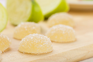 Homemade apple marmalade candy