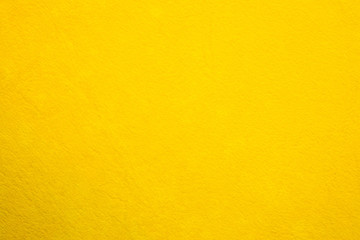 Close up the bright yellow paper texture background