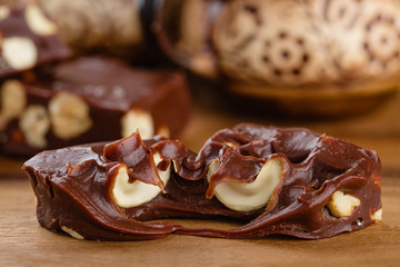 chocolate fudge with cashew