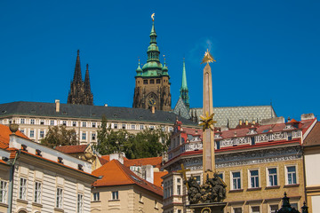 Obraz premium Scorcio del castello di Praga in Boemia