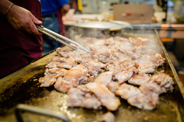 Pollo cotto sulla piastra