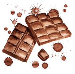 pieces of chocolate