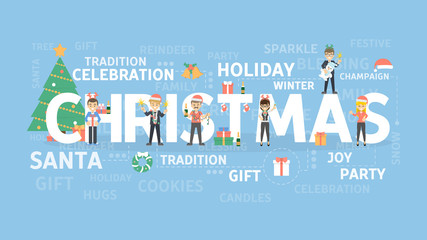 Merry Christmas illustration.