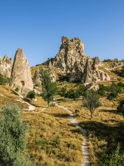 Uchisar castle in Cappadocia
