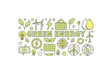 Green Energy concept illustration