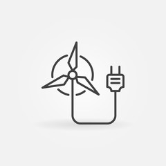 Wind energy concept sign