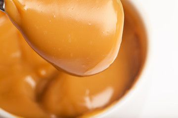 Close-up of a handmade toffee