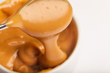 Close-up of a handmade toffee