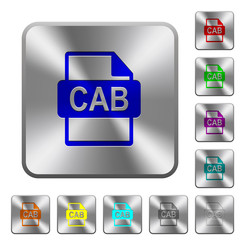 CAB file format rounded square steel buttons