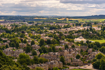 Fototapeta na wymiar Aeirlal view of Stirling