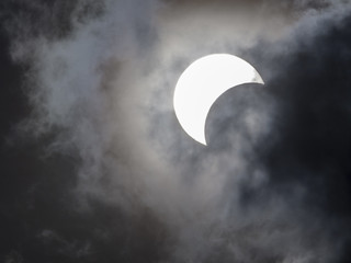 Partial eclipse of the sun on March 9, 2016, Thailand