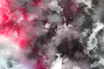 Abstract colorful texture background. Painting style beautiful clouds wallpaper.