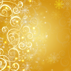 elegant christmas gold background