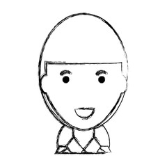 Business woman profile cartoon