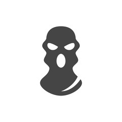 Bandit mask icon. Vector logo on white background