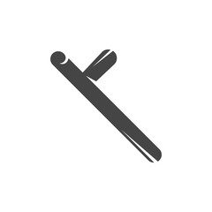 Rubber baton icon. Vector logo on white background