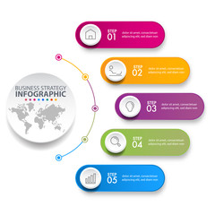 Business infographics design elements template graphic illustration