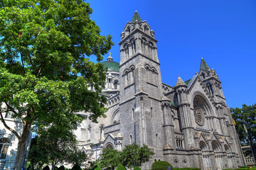 St. Louis, Missouri, USA - August 18, 2017: The Cathedral Basilica of Saint Louis on Lindell Boulevard in St. Louis, Missouri.