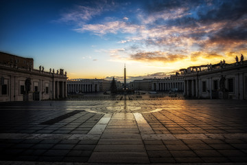 Saint Peters Plaza sunrise