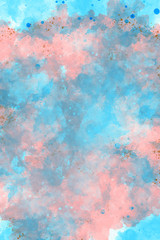 Abstract colorful texture background. Painting style beautiful clouds wallpaper.