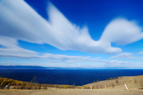 Lake Baikal scenery at Olchon island