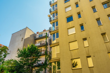 backyard of office buildings at berlin