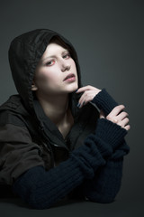 The girl in the hoodie