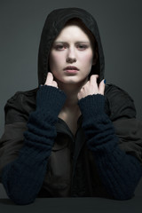 The girl in the hoodie