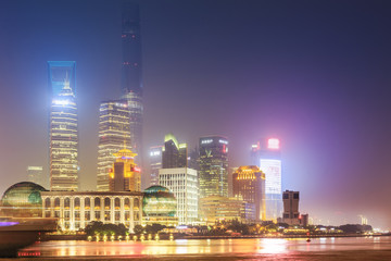 Architectural scenery and skyline of Shanghai