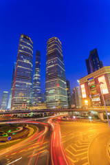 Fototapeta premium Architectural scenery and skyline of Shanghai